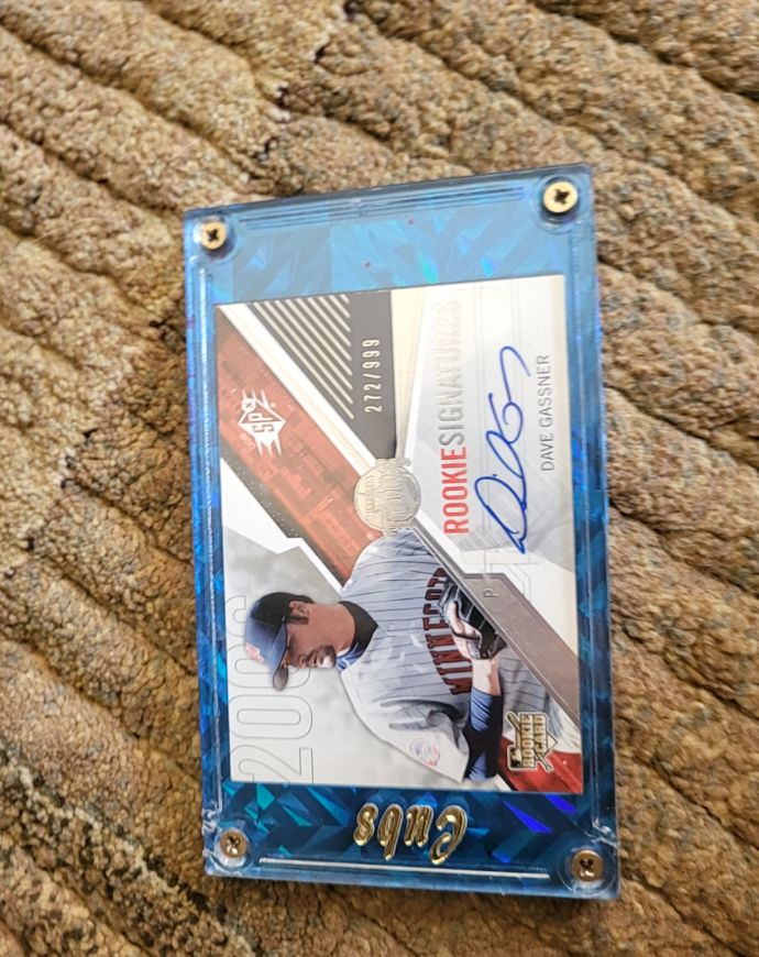 2000 Upper Deck SPx #272 Dave Gassner Rookie Signatures — front