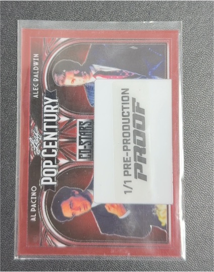 2024 Leaf Pop Century 1/1 Pre-Production Proof Al Pacino Alec Baldwin — front