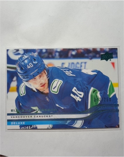 2025-26 Upper Deck Series 1 Deluxe #176 Elias Pettersson — front