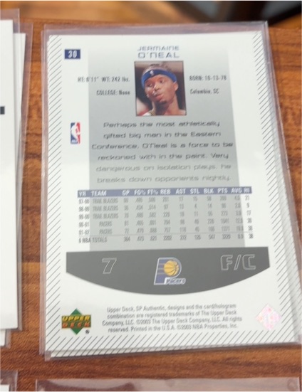 2003 Upper Deck #30 Jermaine O'Neal — front