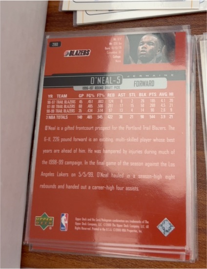1996 Upper Deck #280 Jermaine O'Neal — front