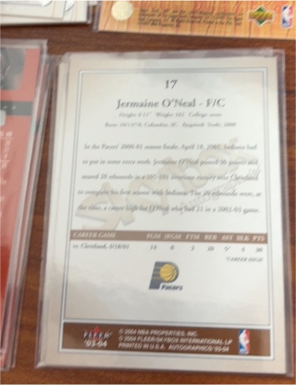 2003 Upper Deck #17 Jermaine O'Neal — front