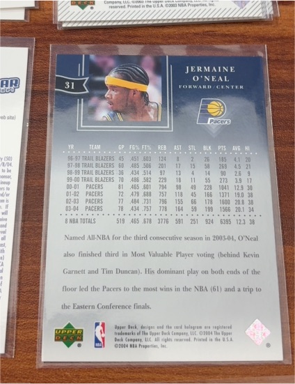 2003-04 Upper Deck #103 Jermaine O'Neal — front