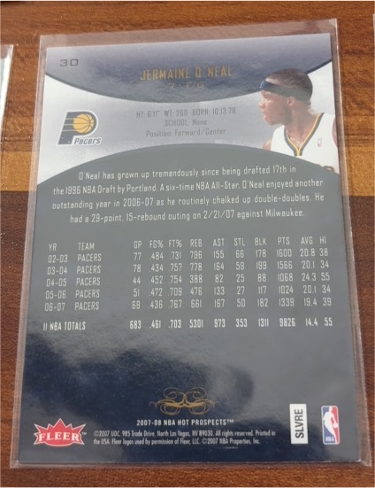2007-08 Fleer Hot Prospects #30 Jermaine O'Neal — front