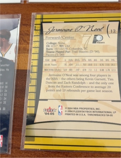 2003-04 Fleer #12 Jermaine O'Neal — front