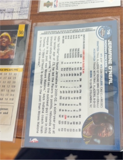 2002 Upper Deck #79 Jermaine O'Neal — front