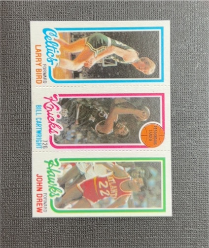1980-81 Topps #23-164-34 Larry Bird Bill Cartwright John Drew — front