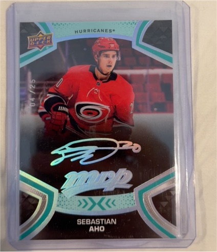 2021-22 Upper Deck MVP #44 Sebastian Aho — front