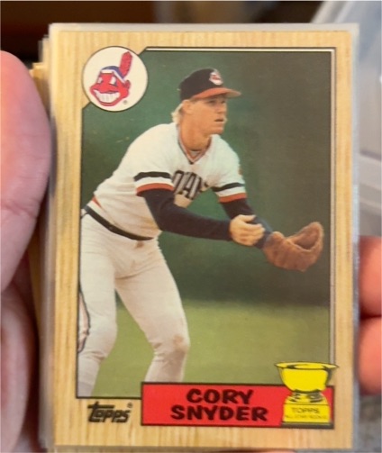 1987 Topps #192 Cory Snyder — front