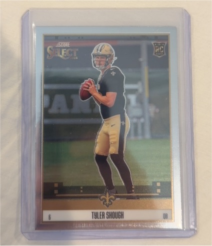 2025 Panini Select #8 Tyler Shough Score Select Throwback — front