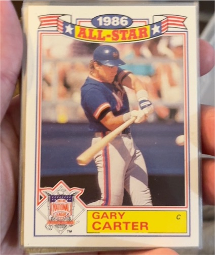 1987 Topps Glossy All-Stars #9 Gary Carter — front