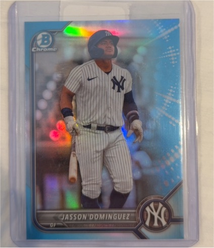 2022 Bowman Chrome Draft #BDC-75 Jasson Dominguez — front