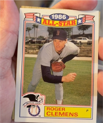 1987 Topps All-Star Commemorative #21 Roger Clemens — front
