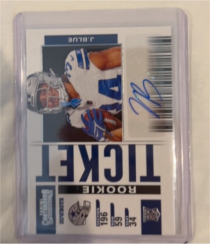 2025 Panini Contenders Rookie Ticket #8 Jaydon Blue — front