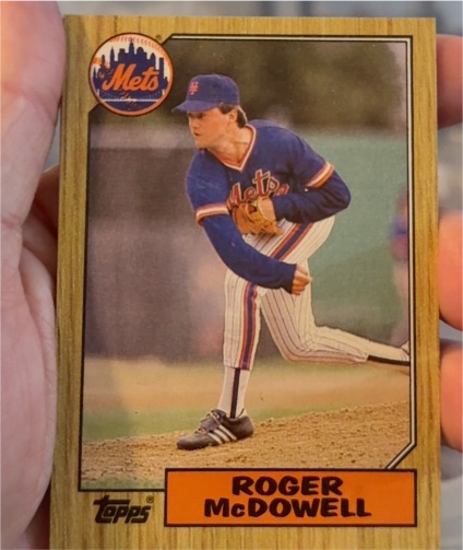 1987 Topps #185 Roger McDowell — front
