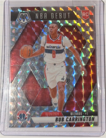 2024-25 Panini Mosaic NBA Debut #259 Bub Carrington — front