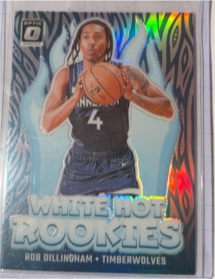 2024-25 Panini Donruss Optic #8 Rob Dillingham White Hot Rookies — front