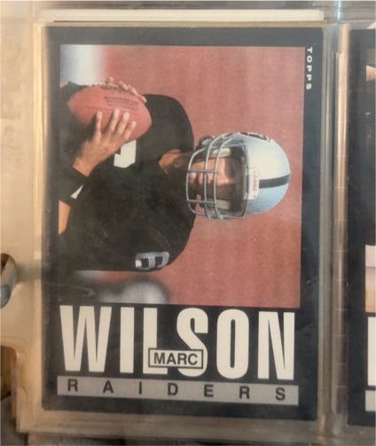 1985 Topps #299 Marc Wilson — front