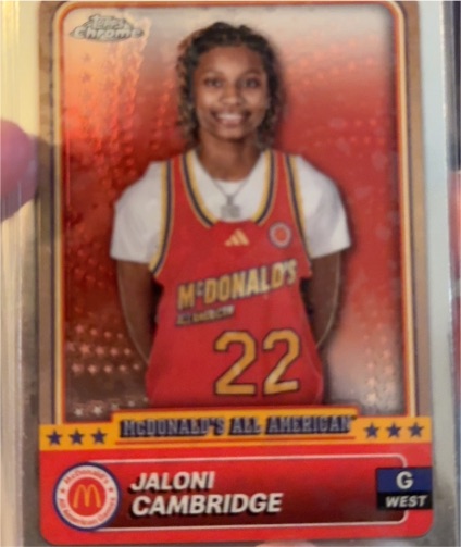 2024 Topps Chrome McDonald's All-American #14 Jaloni Cambridge — front