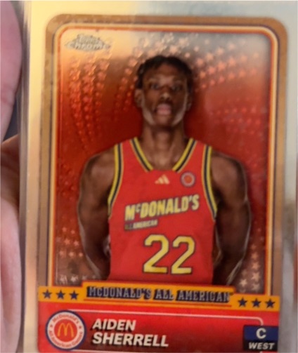 2024 Topps Chrome McDonald's All American #92 Aiden Sherrell — front