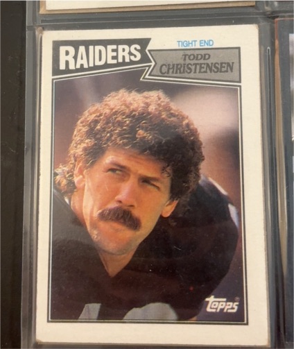 1987 Topps #218 Todd Christensen — front