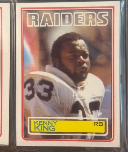 1983 Topps #303 Kenny King — front