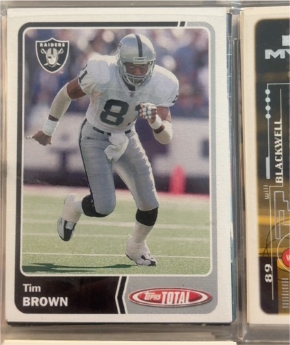 1999 Topps Total Tim Brown — front