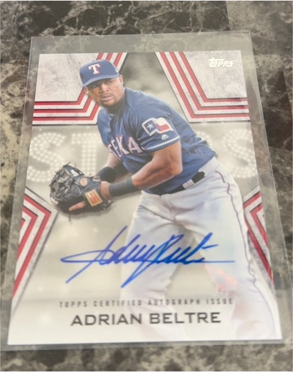 2023 Topps Series 1 Baseball Stars Autograph #BSA-ABE Adrian Beltre — front