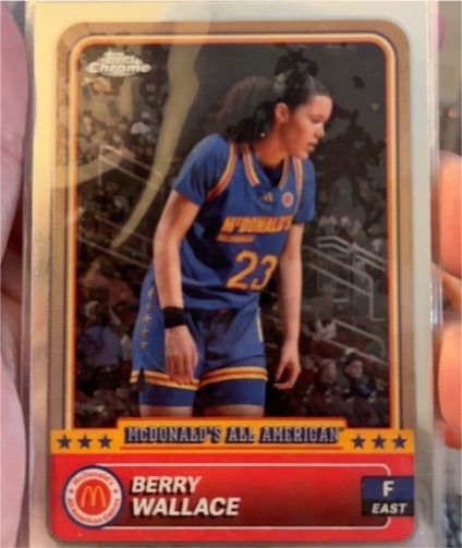2024 Topps Chrome McDonald's All American #12 Berry Wallace — front