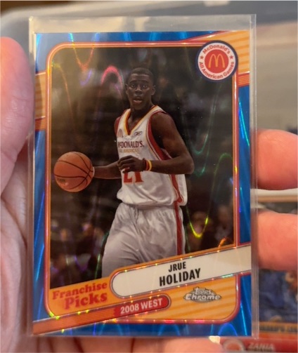 2008 Topps Chrome McDonald's All American Franchise Picks Jrue Holiday — front