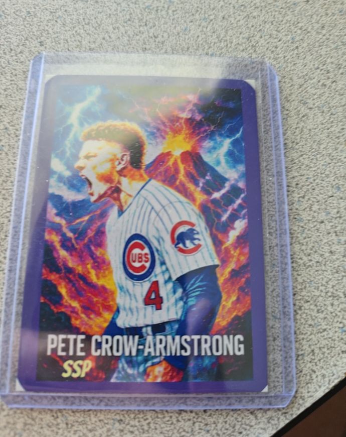 2025 Topps Cosmic Chrome Pete Crow-Armstrong Planetary Pursuit The Sun #PPS-9 — front