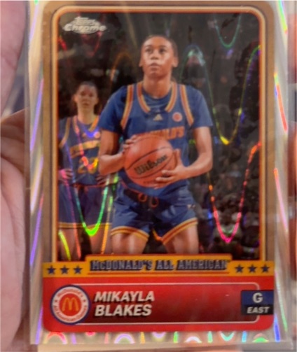 2024 Topps Chrome McDonald's All American #1 Mikayla Blakes — front