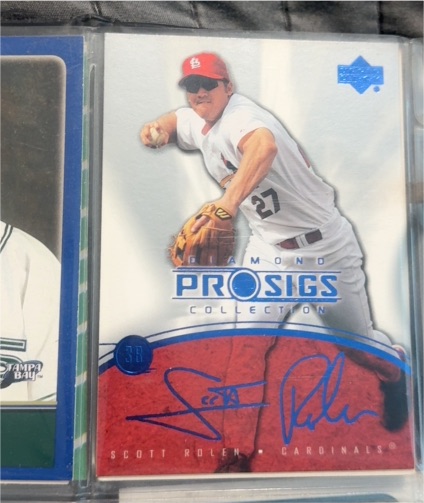 2004 Upper Deck Diamond Collection Pro Sigs #48 Scott Rolen — front