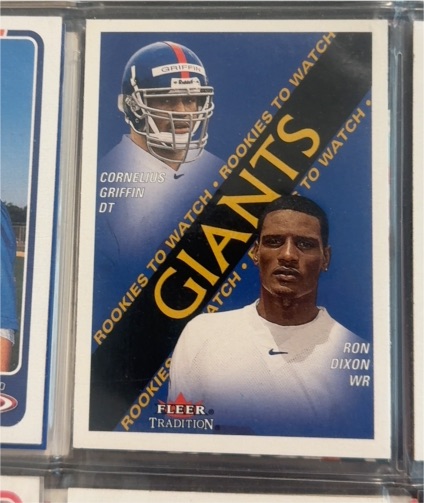 2000 Fleer Tradition #354 Cornelius Griffin / Ron Dixon — front