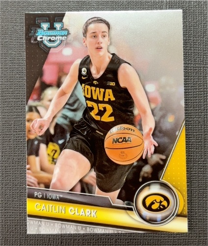 2024 Bowman Chrome U #34 Caitlin Clark — front