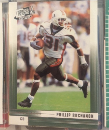 2002 Press Pass JE First Down #FD14 Phillip Buchanon — front