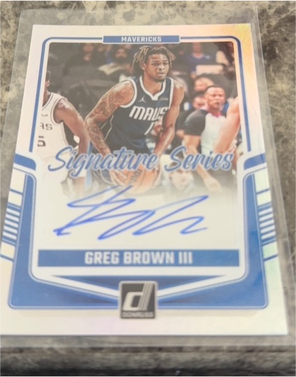 2024-25 Panini Donruss Signature Series #SS-GBM Greg Brown III — front