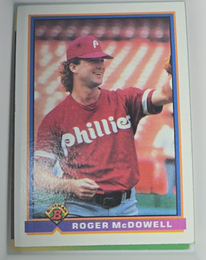 1991 Bowman #500 Roger McDowell — front
