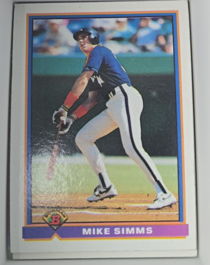 1991 Bowman #551 Mike Simms — front