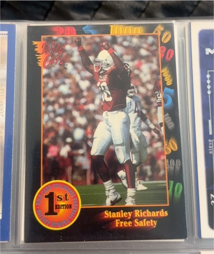 1991 Wild Card Draft #94 Stanley Richard — front