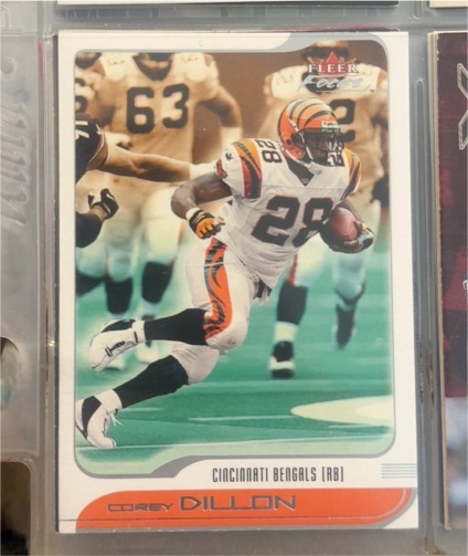 2001 Fleer Focus #53 Corey Dillon — front