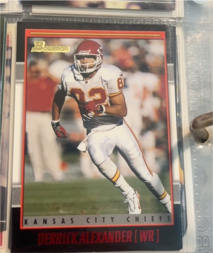 2001 Bowman #82 Derrick Alexander — front