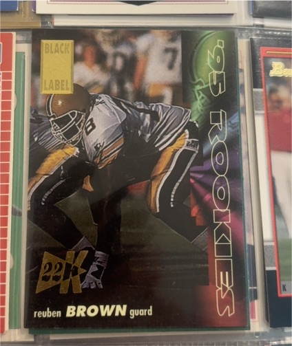 1995 Collector's Edge #15 Reuben Brown Rookies Black Label — front