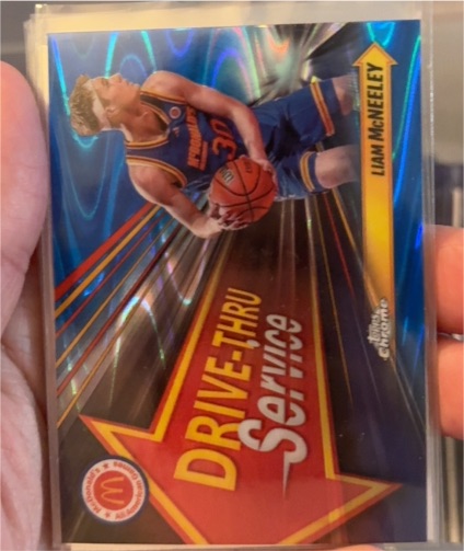 2024 Topps Chrome McDonald's All American #DTS-LIM Liam McNeeley Drive-Thru Service — front