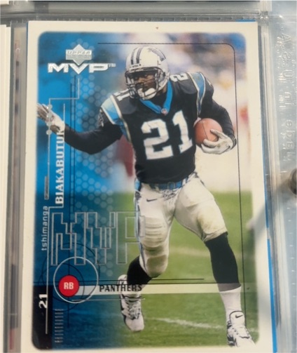 1999 Upper Deck MVP #28 Tshimanga Biakabutuka — front