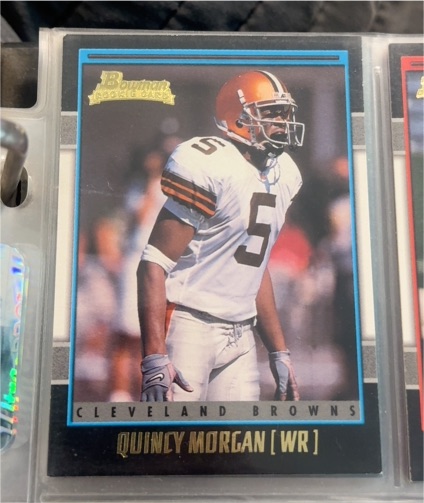 2001 Bowman Blue Rookie #206 Quincy Morgan — front