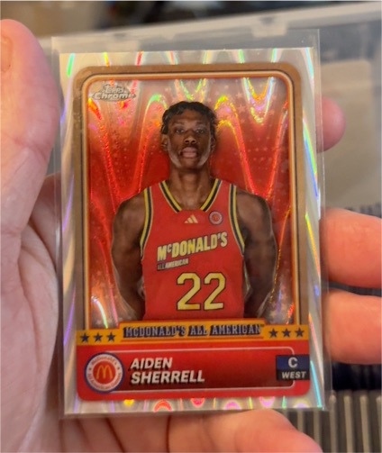 2024 Topps Chrome McDonald's All American #42 Aiden Sherrell — front