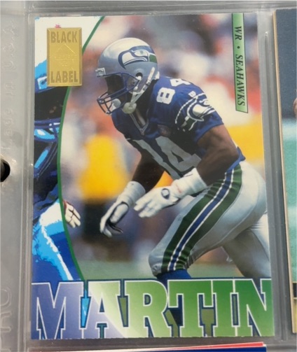 1995 Collector's Edge Black Label #185 Kelvin Martin — front