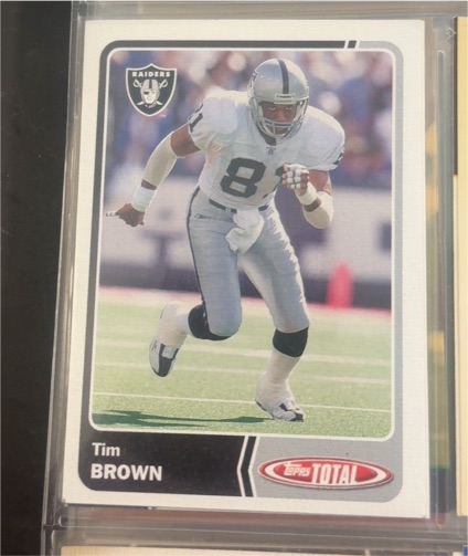 2003 Topps Total #215 Tim Brown — front