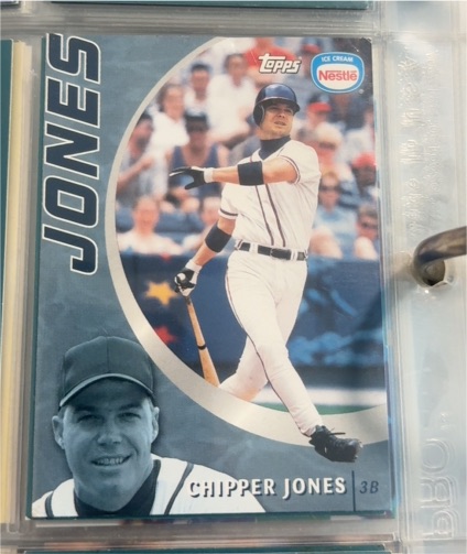 2002 Topps Nestle Ice Cream #2 Chipper Jones — front